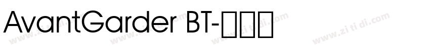 AvantGarder BT字体转换